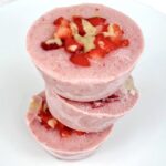 Strawberry Tahini Frozen Yogurt Cups