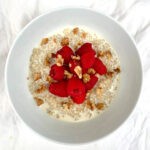 Raspberry Walnut Breakfast Quinoa