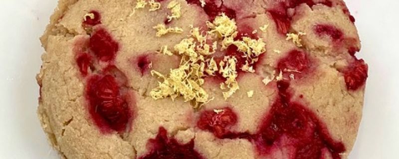 Lemon Raspberry Oatmeal Cake