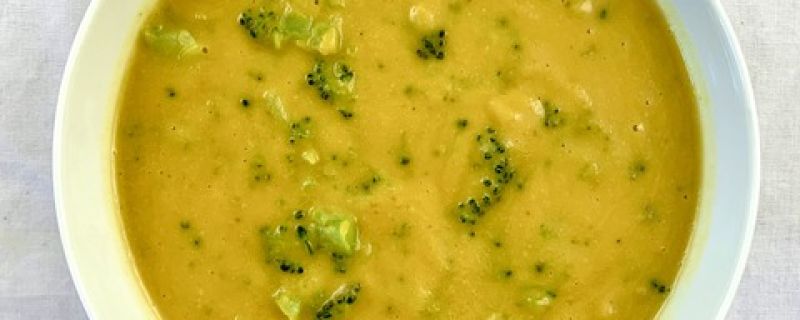 “Cheddar” Broccoli Soup