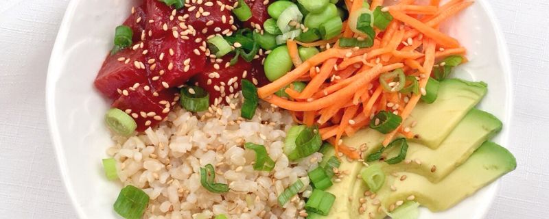 Watermelon “Tuna” Poke Bowl