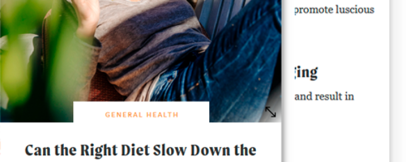 cleaneatingmag.com: Can the Right Diet Slow Down the Aging Process?