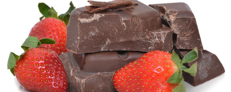 Strawberries and dark chocolate