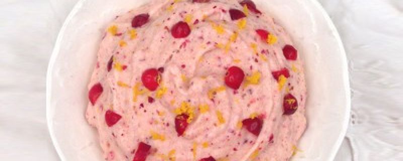 Cranberry Orange “Ice Cream”