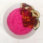 Beet Hummus with Veggie Chips