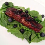 Blueberry Balsamic Glazed Salmon