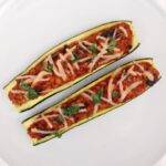 Tempeh Stuffed Zucchini