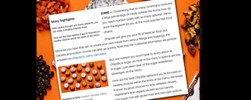 CNN.com: Chipotle’s menu, as curated by a nutritionist