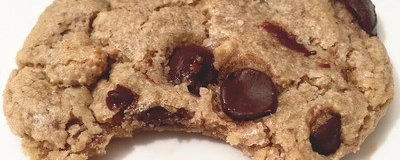 Dark Chocolate Chip Tahini Sea Salt Cookies