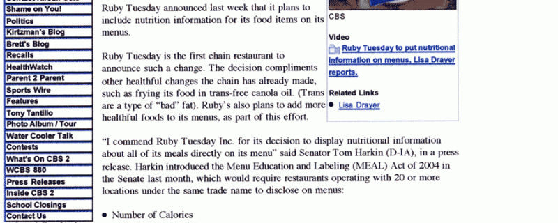 cbsmenus
